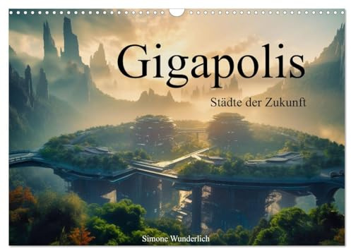Gigapolis (Wandkalender 2026 DIN A3 quer), CALVENDO Monatskalender: Futuristische Städte (CALVENDO Orte)