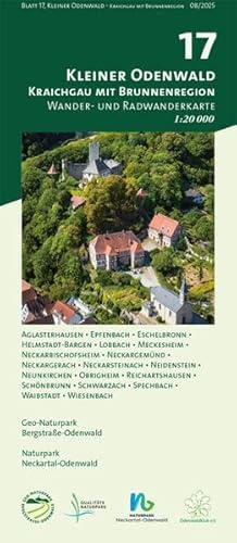 Blatt 17, Kleiner Odenwald - Kraichgau mit Brunnenregion: Wander- und Radwanderkarte 1:20.000. Mit Aglasterhausen, Epfenbach, Eschelbronn, ... und Naturpark Neckartal-Odenwald)
