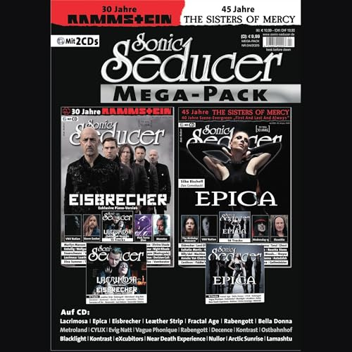 Sonic Seducer Megapack 04-2025: Sonic Seducer Mega Pack 04-2025 mit Ausgaben 03-25 + 04-25 - Eisbrecher exkl. Song, Epica, + Rammstein + VNV Nation + ... Bischoff + Lord Of The Lost + Saltatio Mortis