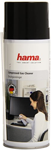 HAMA | Kit de limpieza para ordenador (Limpiador de Aire, para Lugares Difíciles de Alcanzar, para limpiar Teclados, Impresoras y cualquier Equipo Eléctrico, 400 ml) Color Blanco