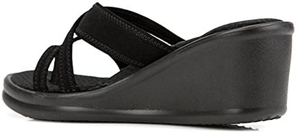 Skechers Damen Rumblers-Young at Heart Plateausandalen, Schwarz, 35 EU