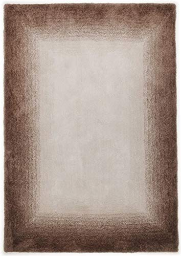 Teppich aus 100% Polyester; handgetuftet | Größe: 60 x 90 cm; Farbe: Beige | THEKO die markenteppiche - HULA