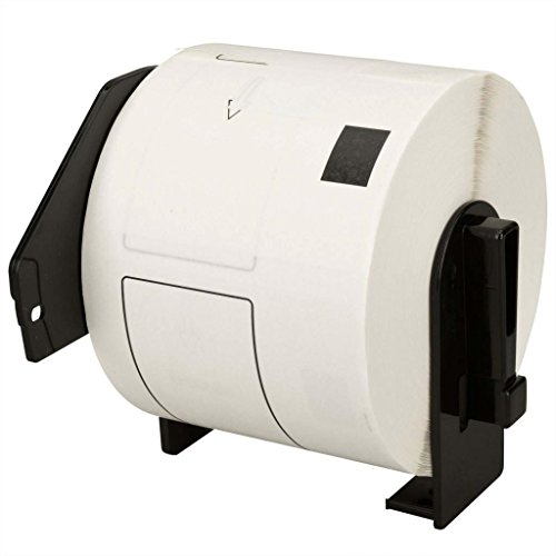 Go Inks 1 kompatible Etikettenrolle als Ersatz für Brother B-L-DK11202-1 (Etiketten:300, Größe:62x100mm),Weiß