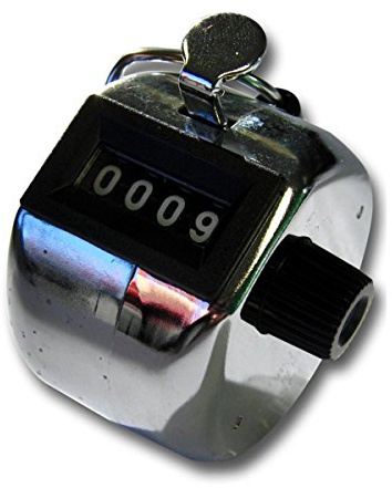 Bisley Tally Counter - Nickel Plated Click Counter