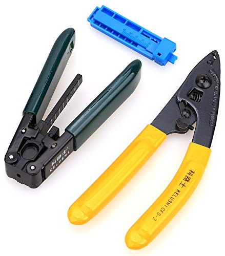 FTTH Glasfaserkabel-Abisolierzange CFS-2 mit Doppelanschluss-Loch, optische Faserbeschichtungszange mit Abisolierhilfe