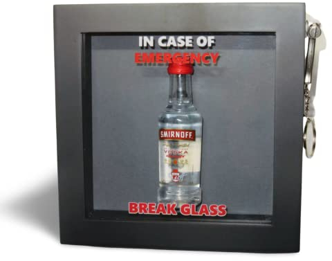 Present Emergency Geburtstag im Notfall, Break Glass Gift Box. Lustiger Rahmen 3D