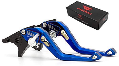 FXCNC Motorrad 3D Plating Kurze Einstellbare Brems- und Kupplungshebel Kompatibel mit WR125X WR125R 2010 2011 2012 2013 2014