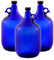 Albert's Premium Selection 5 Liter Henkelflasche/Glasballon, blau, inkl. schwarzem Deckel (3)