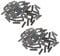 CUTICATE 100Pcs Sea Fishing Crimps Double Barrel Crimping Sleeves Wire Trace 0.8mm