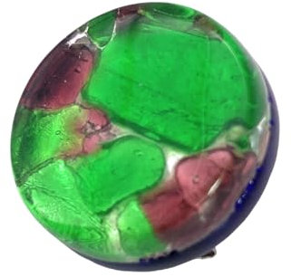 Broche en Verre de Murano - Diamètre 2.3cm - Coffret Cadeau Inclus