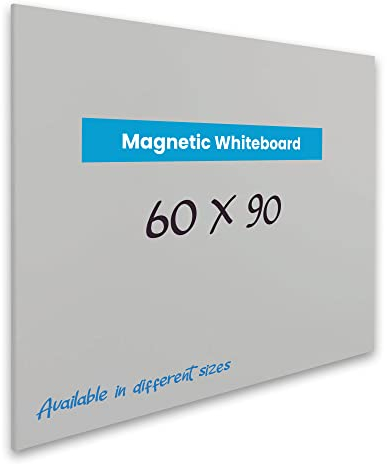 Vivol Whiteboard, magnetisch, rahmenlos | Magnettafel ohne Stifteablage | Filztafel Wand magnetisch | 8 Größen magnetisch abwischbar (60 x 90, Grau)