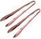 Meisha Stainless Steel Food Tongs, Metal Kitchen Tongs Non-Slip Grip, Heat Resistant Cooking Tongs Set for Ice, Serving, Barbecue, Buffet, Salad, Oven (9-Inch 2 Pieces) - Rose Gold