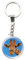 Magnidome Deluxebase Keychains - Girafe de Porte-clés Breloque en Verre de Cristal. Porte-clés photo de girafe en forme de dôme avec une chaîne en acier inoxydable