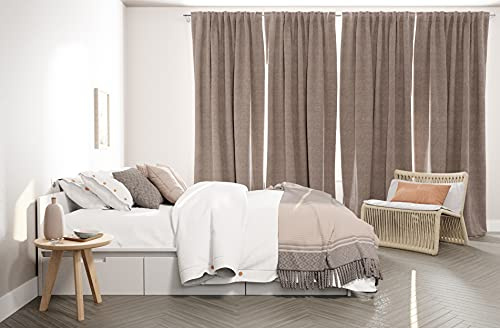Samtvorhang rosa | Vorhang Wohnzimmer Schlafzimmer| modern 140x245cm | weicher Stoff
