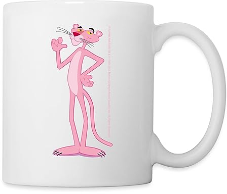 Spreadshirt Pink Panther Paulchen Pose Tasse Tasse, One size, Weiß