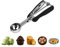 ds. distinctive style Small Cookie Scoop #50-1.28 Tablespoon Scoop - Small Ice Cream Dipper, Made of Food Grade 304 Stainless Steel with Comfortable Rubber Grip Handles