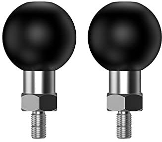 1 inch Ball Mount Holder Portable Tripod Ball Adapter Motorcycle ATV Rear View Mirror Screw Ball Head with Threaded Bolt 1/4-20Compatible with RAM Mount (SZ-M1/4) 2 sets