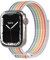 EAZY CASE Armband kompatibel mit Apple Watch 38mm 40mm 41mm 42mm verstellbares Ersatzarmband aus Nylon Sport Loop kompatibel mit Apple Watch Serie 9 8 7 6 5 4 3 2 1 SE für Damen und Herren Rainbow