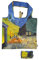 Fridolin Tasche: Van Gogh, Café de Nuit - „I was a bottle“ recycled, bag in bag, b/h: b/h: ca. 45,5 × 68,5 cm (offen); b/h: ca. 15,5 × 9,5 cm (geschlossen in kleiner Tasche)