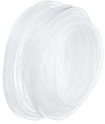 YOKIVE 2 Pcs Silicone Tube Sleeve, Rubber LED Tube Strip Waterproof Dustproof Cover, Great for Office, Home (Clear, Fit for 8mm Wide Strip, 5m Length)