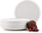 Konsimo. Frühstücksteller für 6 Personen - Dessertteller aus Keramik - Set Kuchenteller 6er - VICTO Moderne Kleine Teller - 20 cm - Weiß