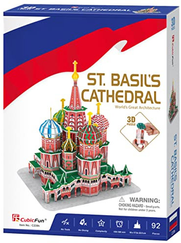 Puzzle 3D Saint Basile - Puzzle 3D Enfant +14 Ans | Maquette A Construire | Puzzles 3D | Jeu De Construction Adulte | Maquette Adulte