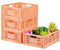 Tuevob Lot de 4 paniers de rangement pliables en plastique - Pour cuisine, bureau, chambre à coucher - Rose