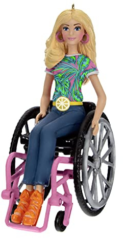 Hallmark Keepsake Christmas Ornament 2023, Barbie Fashionista With Wheelchair, Gifts for Her