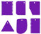 LIERFIS 6 pièces Lisseur Gateau Patisserie, Grattoir Gateau Patisserie Spatule Patisserie Patisserie Accessoire (Pourpre)