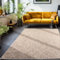 Outdoor Teppich Wetterfest im Skandinavischen Stil Rauten Design Läufer Teppich Balkon Terassen Wintergarten Teppich Küchenteppich in Farbe: Beige, Grösse: 240 x 340 cm