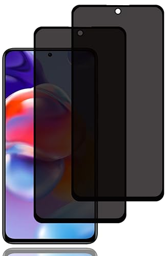Sichtschutz Schutzfolie für Xiaomi Redmi Note 11 Pro 5G/Note 11 Pro+ 5G[2 Stück], Privacy Schutzfolie, Privacy Schutzglas, 9H Härte, Kratzfest, Anti-Fingerprint, Blasenfrei, Anti Spy Displayschutzfoli
