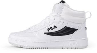 FILA Unisex Kinder Rega Nf Mid Teens Sneaker, White Black, 36 EU