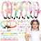 LOHAME 8 Stück Haarreifen Bastelset Kinder DIY Haarschmuck Mädchen ab 5 6 7 8 9 10 11 12 Jahre Kinder Kreative Basteln Geschenkideen Einhorn Geschenke Geburtstagseschenk für Mädchen Paty Einschulung