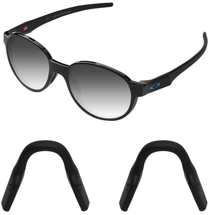 Acefrog Verbesserte Nasenpads für Oakley Metalink OX8153, Miter OX8154, Cogswell OX8157, Activate Eyeglass Push-in Nasenstück, 2 Stück, schwarz, Einheitsgröße