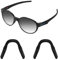 Acefrog Verbesserte Nasenpads für Oakley Metalink OX8153, Miter OX8154, Cogswell OX8157, Activate Eyeglass Push-in Nasenstück, 2 Stück, schwarz, Einheitsgröße