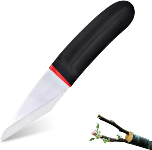 FaJoek Coltello da Innesto Giardino, Coltello Innesto Professionale, Coltello Innesto Multifunzine, Coltello da Potatura, Coltello da Giardino, Coltello Funghi, Coltello da Potatura