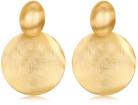 Chriscoco Tropfen Ohrringe Damen Große Silber 925 Post Hypoallergene Groß Geometrische Schmuck Geschenke für Frauen Mädchen Hängend Statement