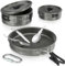 IEEILULU Camping Poêlé en Aluminium, Durable Camping Ultraléger Légères et Compactes, Kit Camping pour Camping, Randonnée, Pique-Nique, Randonnée (1-2 personnes)