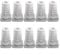 10Pcs Cable Sleeve, Cable Gland Connectors Rubber Strain Relief Cord Power Tools Cable Sleeves for Electric Tools Electric Drill Cable Protections(4mm-white)