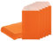 QUARKZMAN 100pz Sacchetti Regalo di Carta, 6 x 3 Buste Caramelle Carta Kraft Antiunto Buste Piatte Regali Piccoli per Panetteria Biscotto Cioccolato Sapone Festa Nozze, Arancione