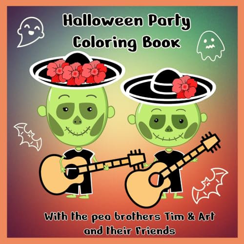 Halloween Coloring Book. Fruits and Vegetables Cute Monsters. 30 Coloring and Activities Pages: With Pea Brothers Tim & Art ahd their Friends (Coloring book. Two Pea brothers Tim & Art)
