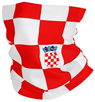 Damen Herren Headwrap Kroatien Flagge Gesichtsschutz Winddichter Stirnband Bequem Halstuch Für Motorrad Wandern Sportarten