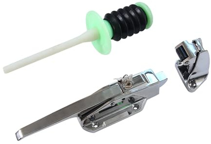 perfk Poignée de porte de congélateur Pièces de poignée de porte de chambre froide de remplacement Pièce de réparation Charnière de verrouillage de porte en