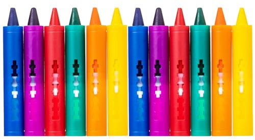 Katyjun 12 Farben Badewannenstifte, Waschbarer Badestifte für Kinder Badewanne