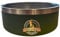 Dog & Field TUFFA STAINLESS STEEL DOG BOWL – Durable 1L Pet Bowl with Non-Slip Base – Hygienic, Rust-Resistant Metal Dog Bowl for Food & Water – Green Exterior