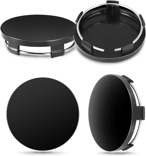 MPAAZ 4 Stück Auto-Radkappen ABS-Radkappen für VW ID.3 / ID.4 / ID.5 / ID.6 / ID.7, Mittelradkappen Dekorative Räder Autozubehör Radnabenabdeckung Polierte Oberfläche,OD68mm