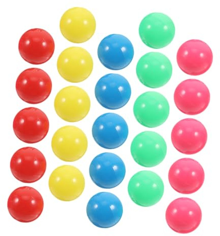 JUMPLAWN 50 StüCk Bunte KunststoffbäLle 2.00Cm Hohl Kleine PlastikbäLle FüR BäLlebad Und WahrscheinlichkeitsüBungen Lernspielzeug FüR Kinder Kindergarten Und Schule