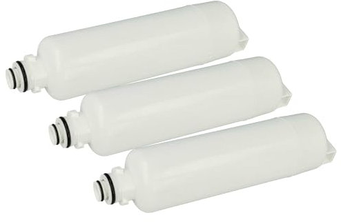 vhbw 3x Wasserfilter Filterkartusche Filter kompatibel mit Bosch AP6991246, AP6989910, B18IF905SP, B30BB935SS, 4961059, B20CS30SNS Kühlschrank