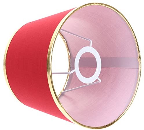 PERSELOSO pantalla de tela dormitorios plisado viviendo lámpara para el dormitorio color cabecera cálido pantalla para lámpara de pie Shade de lámpara sombra de lámpara planchar rojo