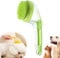 2-In-1 Dog Shampoo Brushs, Soft Silicone Dog Bath Brushes, Pet Baths Brush for Dogs, Dogs Washing Brushs with Soap Dispenser, Pets Bubble Brush, Pets Shower Cleaning Brushes, for Dog Cat (green)